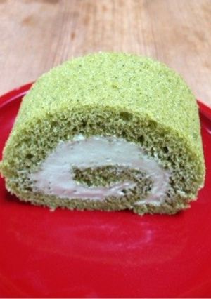 抹茶のロールケーキ-レシピのメイン写真