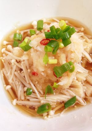 レンジで簡単ヘルシー！エノキおろしポン酢-レシピのメイン写真