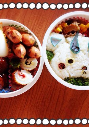 妖怪ウォッチ コマさん弁当 キャラ弁☆-レシピのメイン写真