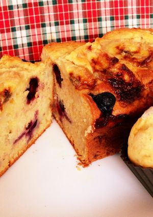 HMで簡単！バナナベリーパウンドケーキ-レシピのメイン写真
