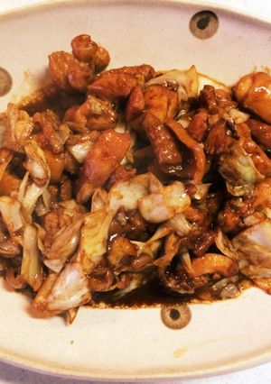 こってり甘辛☆鶏肉とキャベツのみそ炒め-レシピのメイン写真