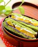 黄桃缶で✿秋色✿和風フルーツサンド