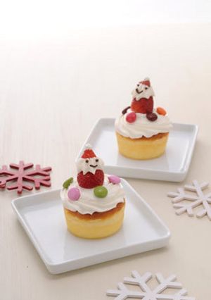 いちごのサンタケーキ-レシピのメイン写真