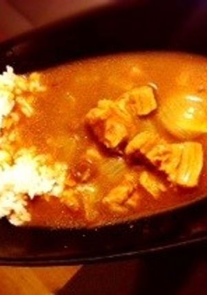 豚バラでポークカレーライス♪-レシピのメイン写真