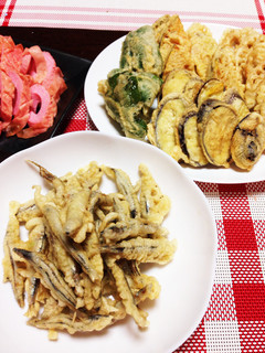 衣がgoodな♡きびなごとお野菜の天ぷら-レシピのメイン写真