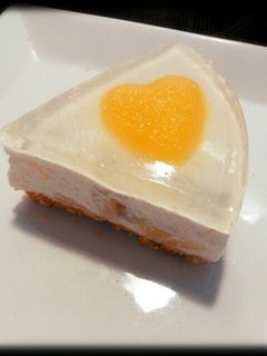 ゼリーでcuteに♡桃のムースケーキ-レシピのメイン写真