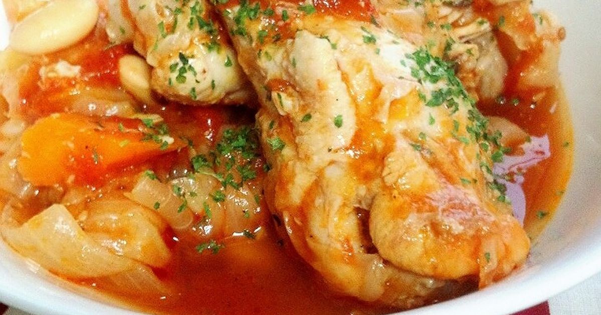 ほったらかしのチキンのトマト煮 by よーこりんだ