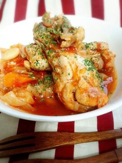 簡単!チキンのトマト煮込み-レシピのメイン写真
