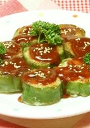 簡単！鶏だんごでピーマンの肉詰め-レシピのメイン写真