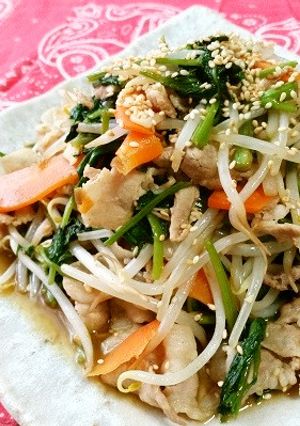 空芯菜と豚バラのオイスターソース炒め-レシピのメイン写真