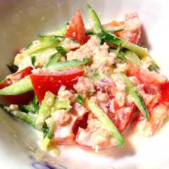รูปของ ＊カニ缶サラダ＊