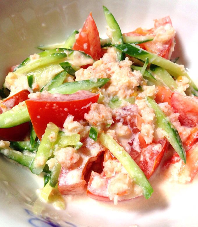 カニ缶サラダ＊ by abcdefg123 【クックパッド】 簡単おいしいみんなの