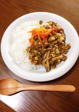 ある材料で！ランチに！豆腐ドライカレー-レシピのメイン写真