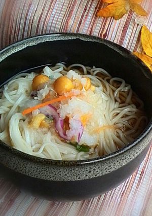 残ったらなめこおろし素麺～♪-レシピのメイン写真