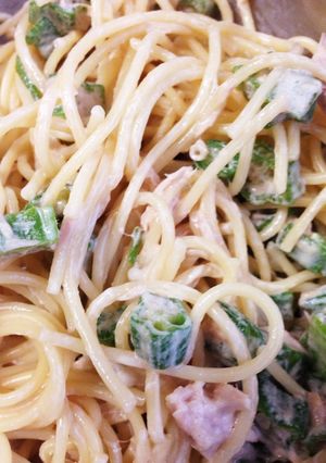オクラとシーチキンの冷製パスタ-レシピのメイン写真