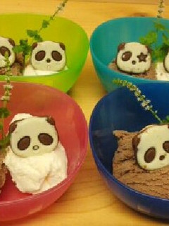 さくさくぱんだで簡単チョコパフェ-レシピのメイン写真