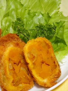 かぼちゃコロッケ♪かぼちゃの煮物リメイク-レシピのメイン写真