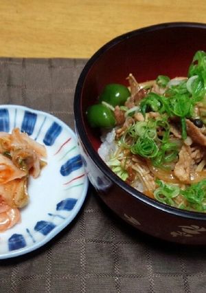 豚キノコ丼ぶり-レシピのメイン写真