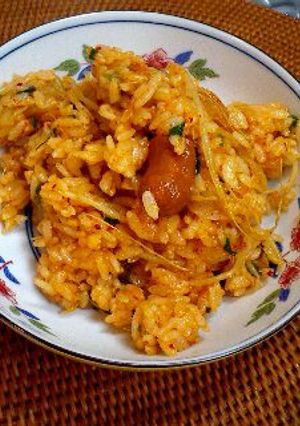 豆もやしとソーセージの炊き込みご飯-レシピのメイン写真