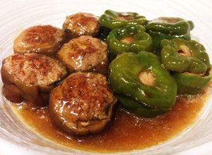 ピーマンとなすの肉詰め☆和風あんソース-レシピのメイン写真