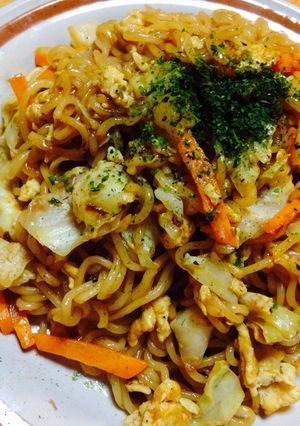 日清焼きそばで主婦ひとりご飯☆-レシピのメイン写真