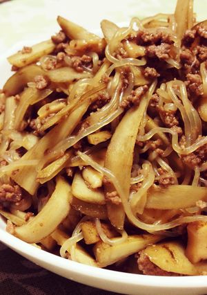 ごぼうとひき肉の炒め煮-レシピのメイン写真