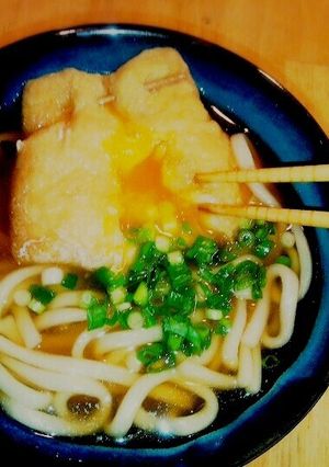 よくばり♡月見きつねうどん-レシピのメイン写真