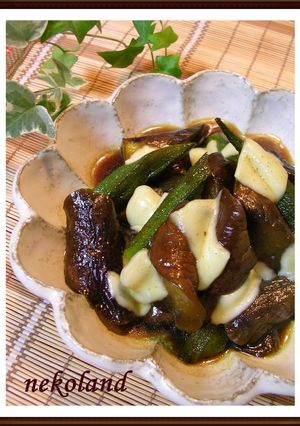 カレーが香る✿ナスとオクラの煮物-レシピのメイン写真