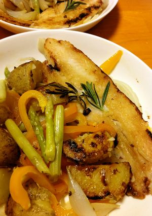 白身魚と野菜の白ワイン蒸焼き-レシピのメイン写真