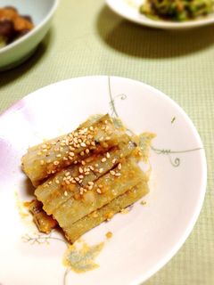 ☆たたきゴボウの酢みそ和え☆-レシピのメイン写真