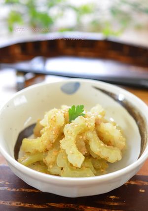 ご飯に合う♪白ゴーヤの白味噌炒め-レシピのメイン写真