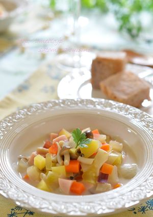 アーモンド効果♡野菜たっぷり食べるスープ-レシピのメイン写真