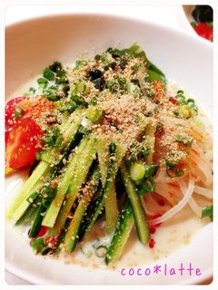 豆乳*冷やし*坦々そうめん-レシピのメイン写真