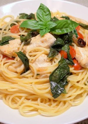 クミンとバジルのエスニック・パスタ-レシピのメイン写真
