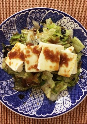 居酒屋風 豆腐レタスサラダ-レシピのメイン写真