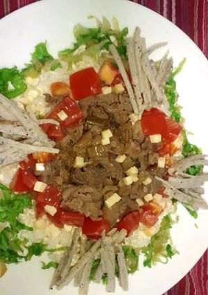 なんちゃってタコ豆腐ライス-レシピのメイン写真