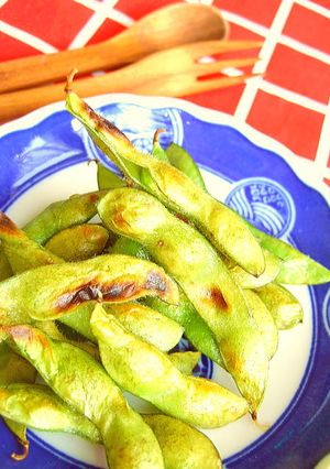 焼き枝豆②◆こんがりグリル焼きえだ豆-レシピのメイン写真