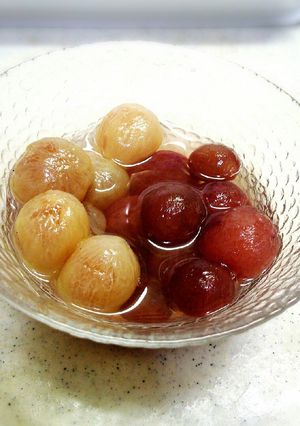 秋の味覚♪白黒ぶどうのコンポート-レシピのメイン写真