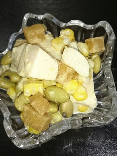 高野豆腐でクルトン☆サラダ-レシピのメイン写真