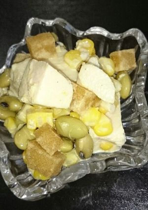 高野豆腐でクルトン☆サラダ-レシピのメイン写真