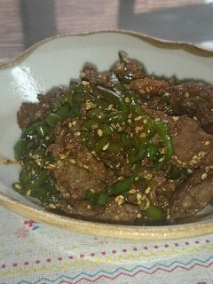 牛肉とピーマンの甘辛煮-レシピのメイン写真