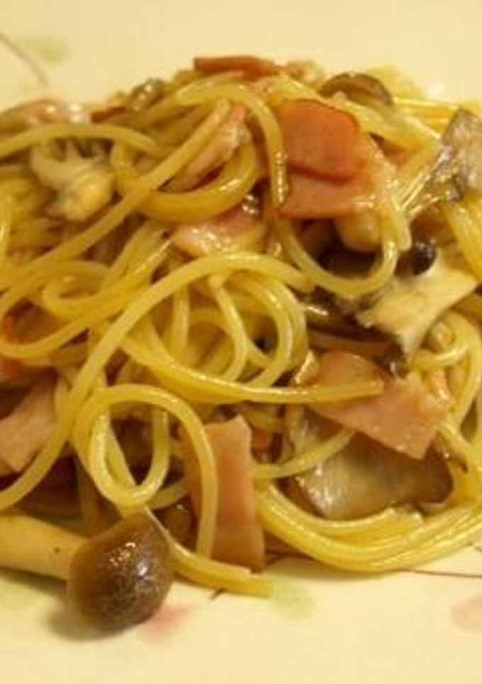 ベーコンときのこの和風パスタ-レシピのメイン写真