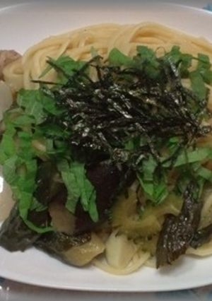 夏野菜たっぷりの和風パスタ(みそ味）　-レシピのメイン写真