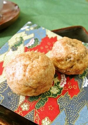 ホットケーキミックスで✿栗入り薄皮饅頭-レシピのメイン写真