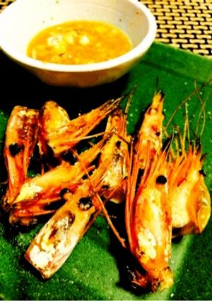【5分】葱味噌ディップで食べる焼甘エビ-レシピのメイン写真
