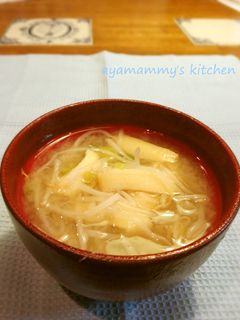 もやしと油あげのお味噌汁✿-レシピのメイン写真