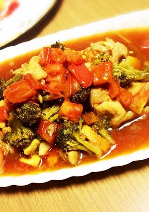 簡単☆トマトとチキンのマリネ-レシピのメイン写真