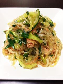 春雨とカニカマの中華サラダ風酢の物-レシピのメイン写真