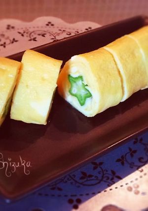 オクラの玉子焼き-レシピのメイン写真