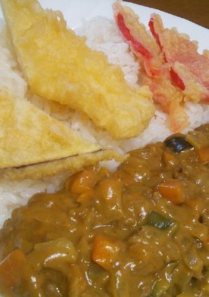 天ぷらカレー*紅生姜天もオススメでっせ-レシピのメイン写真